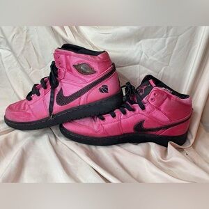 Girls Nike Air Jordan I 1 Phat Valentine's Spark Pink Black‎ size 7 youth